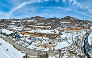 “黄河人家”雪景如画