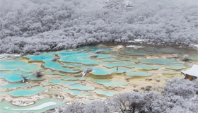 雪雾黄龙 如梦如幻