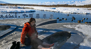 冰雪与温泉的邂逅