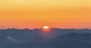 湖南雪峰山日出云海美景