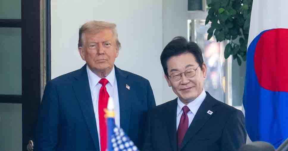 美国总统特朗普会晤韩国总统李在明