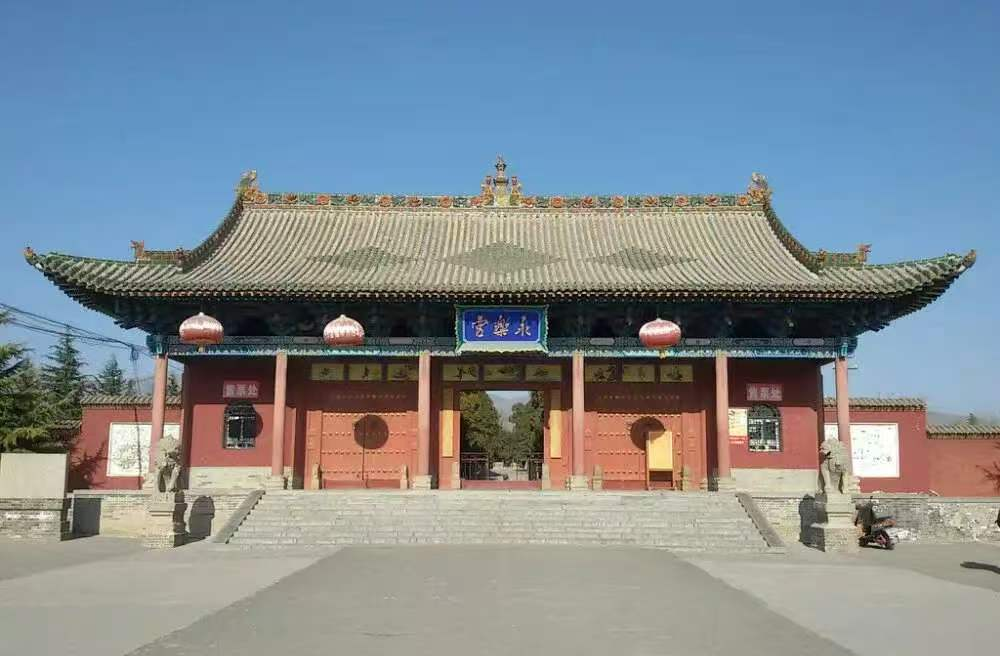 永乐宫(原名大纯阳万寿宫)。全真教三大祖庭之一,以元代壁画和官式建筑闻名,1961年首批全国重点文物保护单位。 配图3